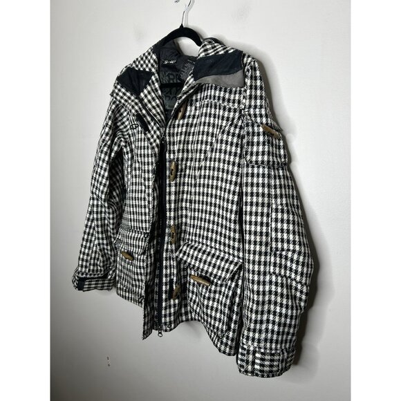 Roxy Women's Black White Hooded Snowboarding/Ski Zipper 5,000 Jacket Size Small - Picture 3 of 16